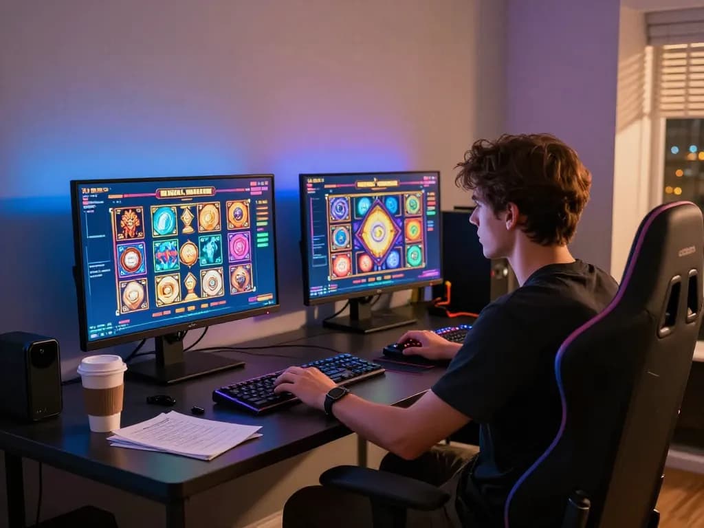 Engaging slot online gameplay on multiple screens in a modern gaming setup