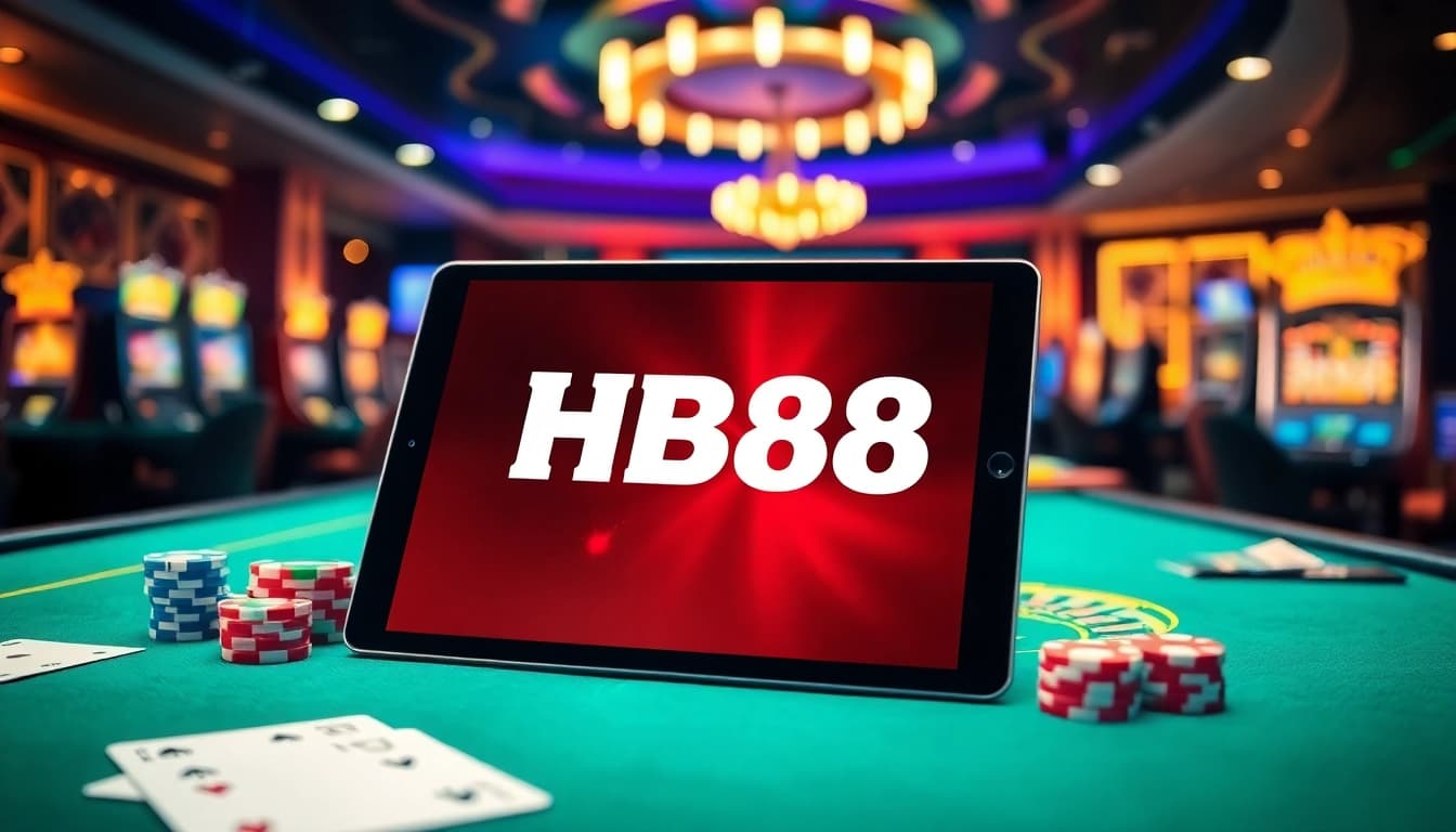 Experience thrilling gameplay options with HB88's casino tables and online interfaces.