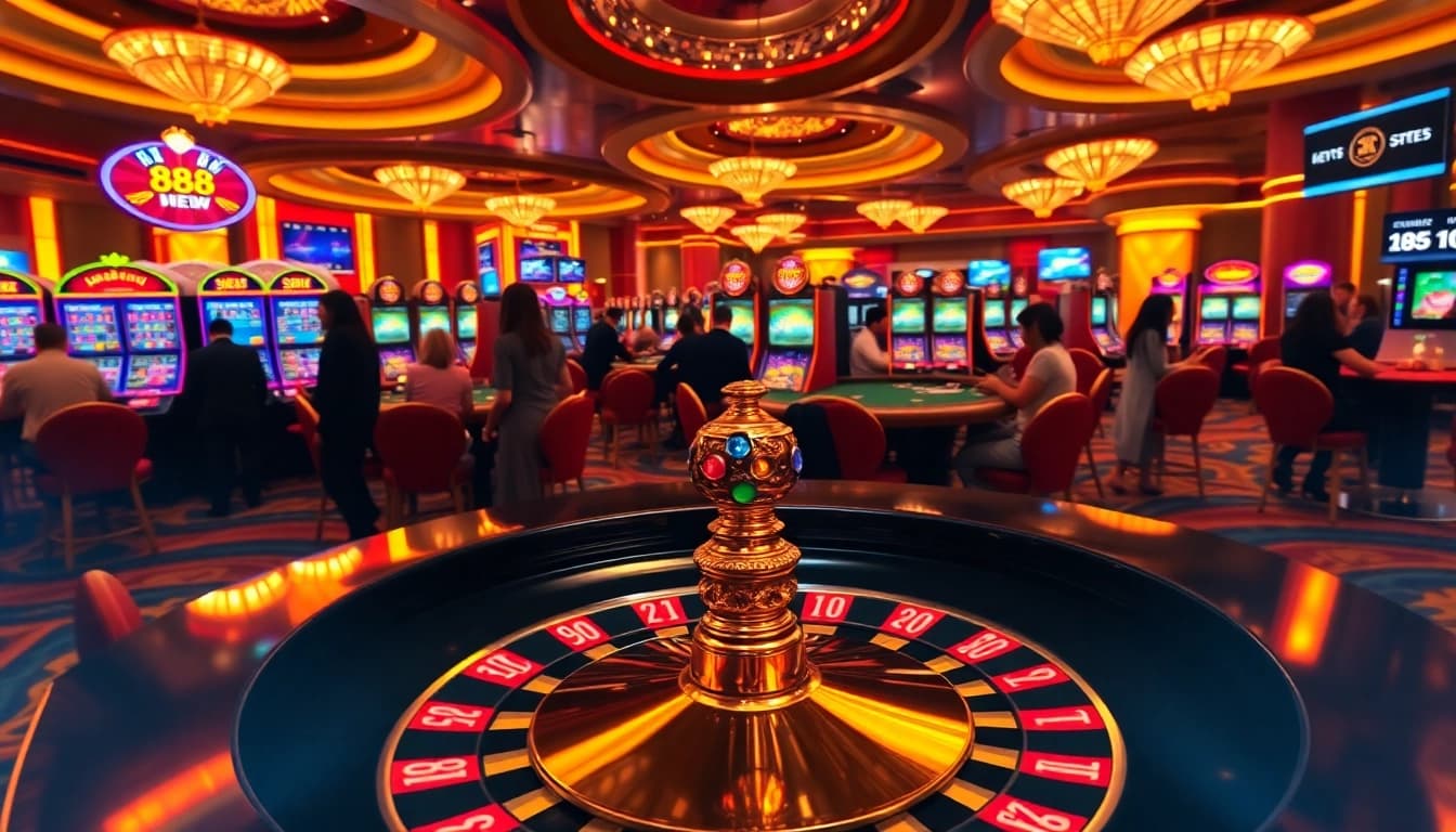 Experience the excitement at 888 NEW casino, featuring vibrant slot machines and thrilling roulette games.