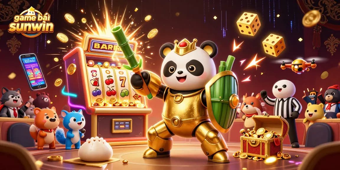 Experience the excitement of game bài sunwin with dynamic casino elements and vibrant characters.