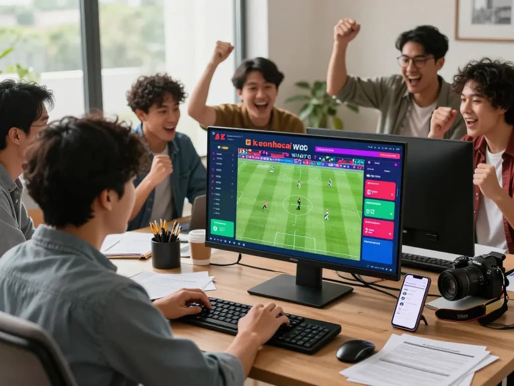 Engaging keonhacai sports betting scene with live matches, odds, and interactive discussions.
