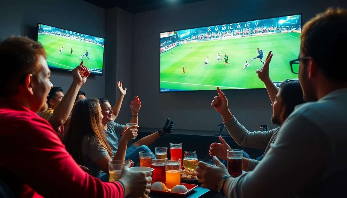 Xoilac TV delivers an exciting live football streaming experience as fans cheer together