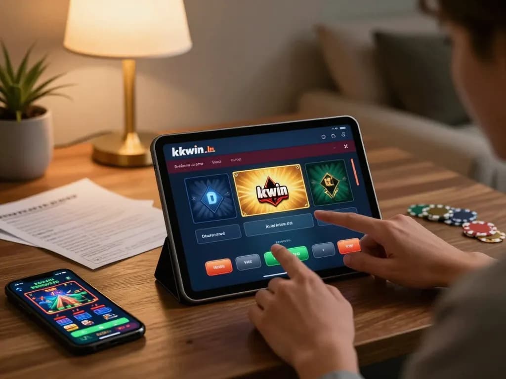 Engage with kkwin.in through the app for an immersive gambling experience at home.