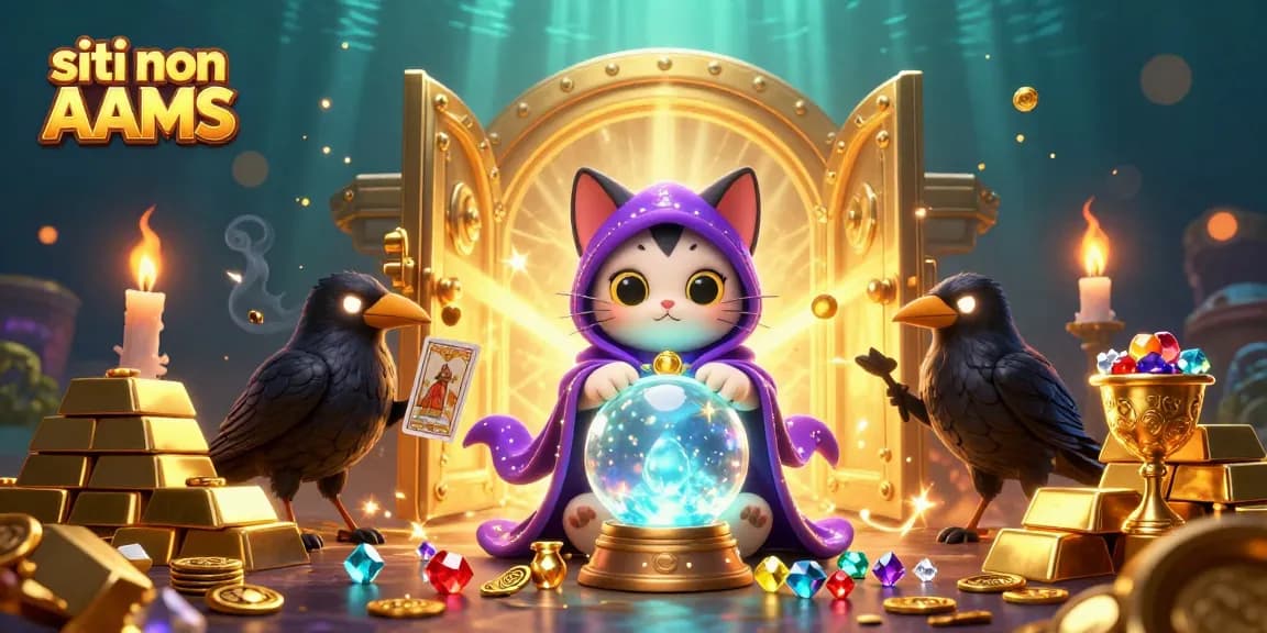 Scopri la magia dei siti non AAMS con tesori di gioco vivaci e personaggi incantevoli in una scena affascinante.