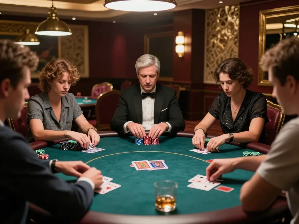 Experience intense gameplay at Win678's exclusive poker table with players in action