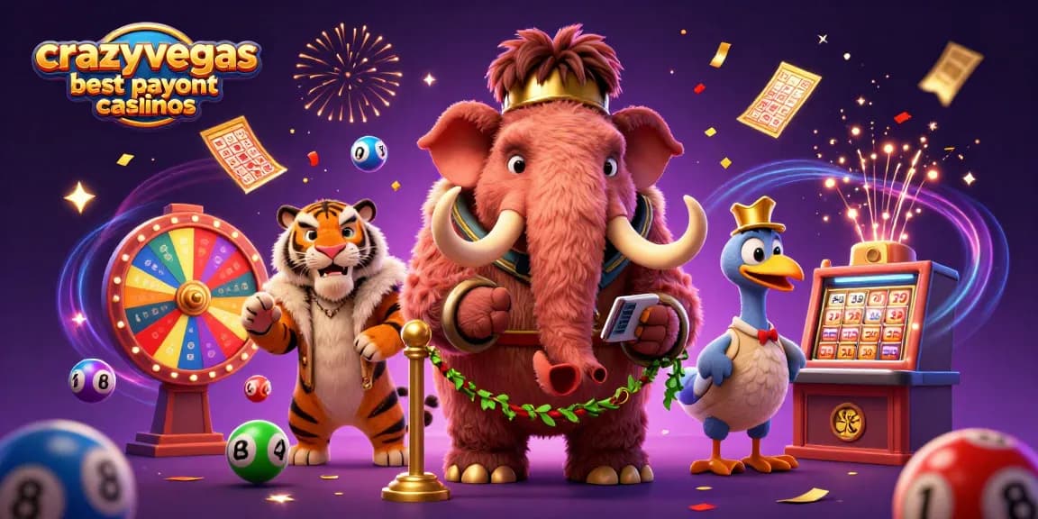 Experience the excitement at crazyvegas best payout casinos with vibrant characters and dynamic game elements.