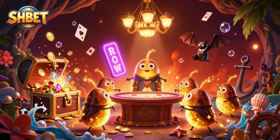 Illuminate your gameplay at SHBET with the glowworm team's casino magic amidst treasure and excitement.