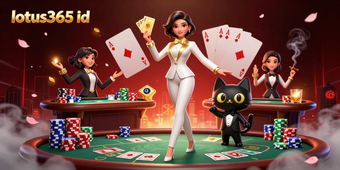 Experience the excitement of lotus365 id while playing cards and enjoying thematic casino elements.
