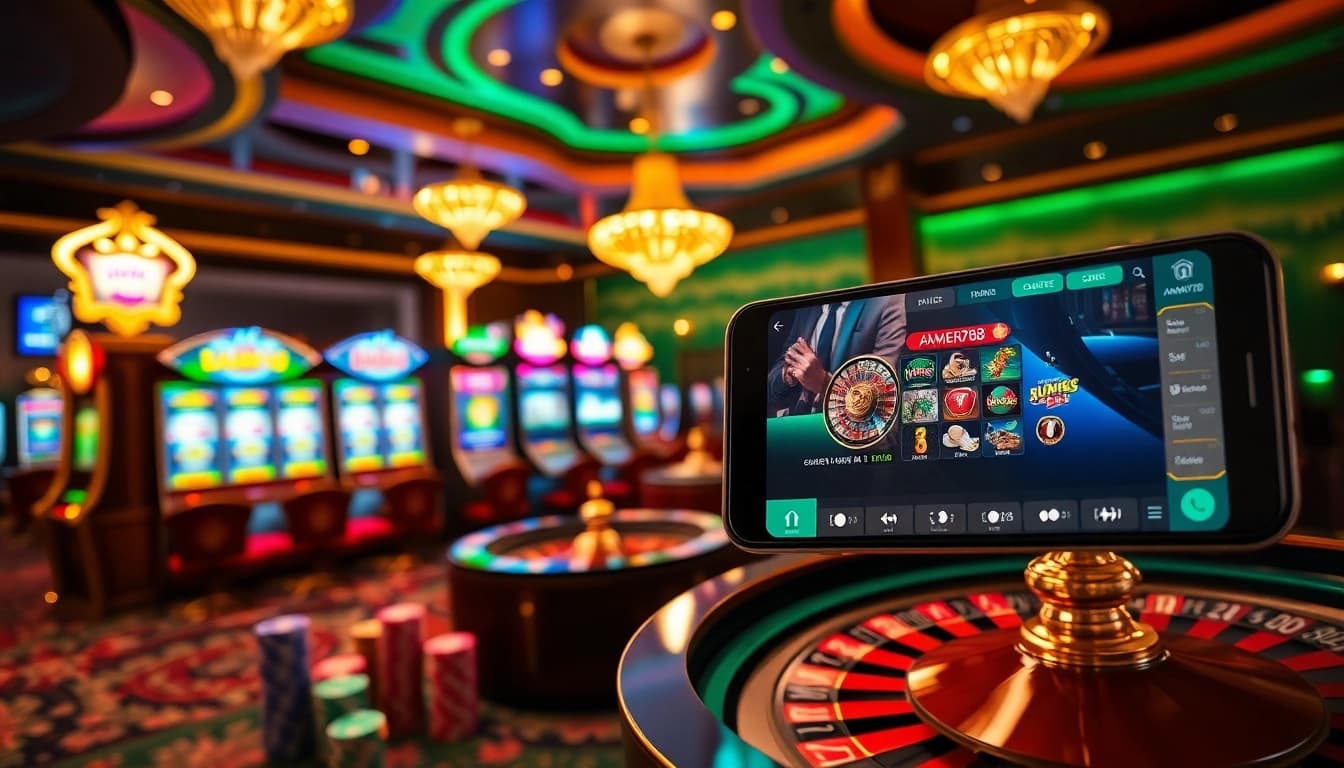Rasakan sensasi menang di permainan slot online AMAN788 yang cerah dalam suasana kasino yang elegan.