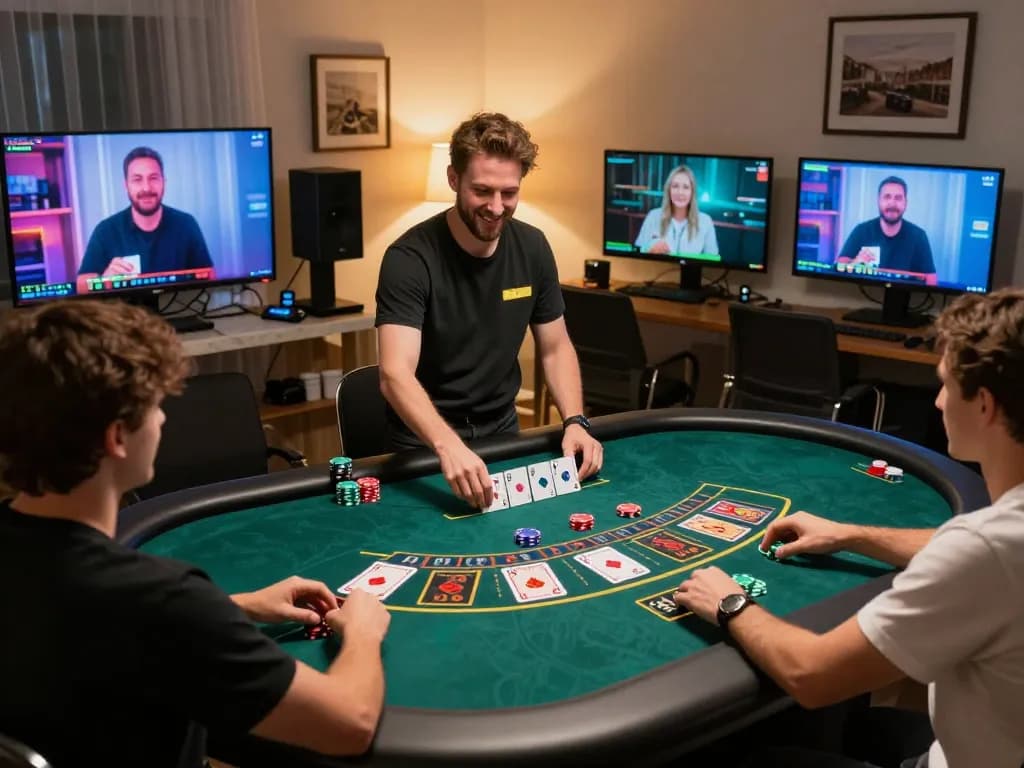 Players enjoying blackjack at 9bet online casino, showcasing interactive gameplay experience