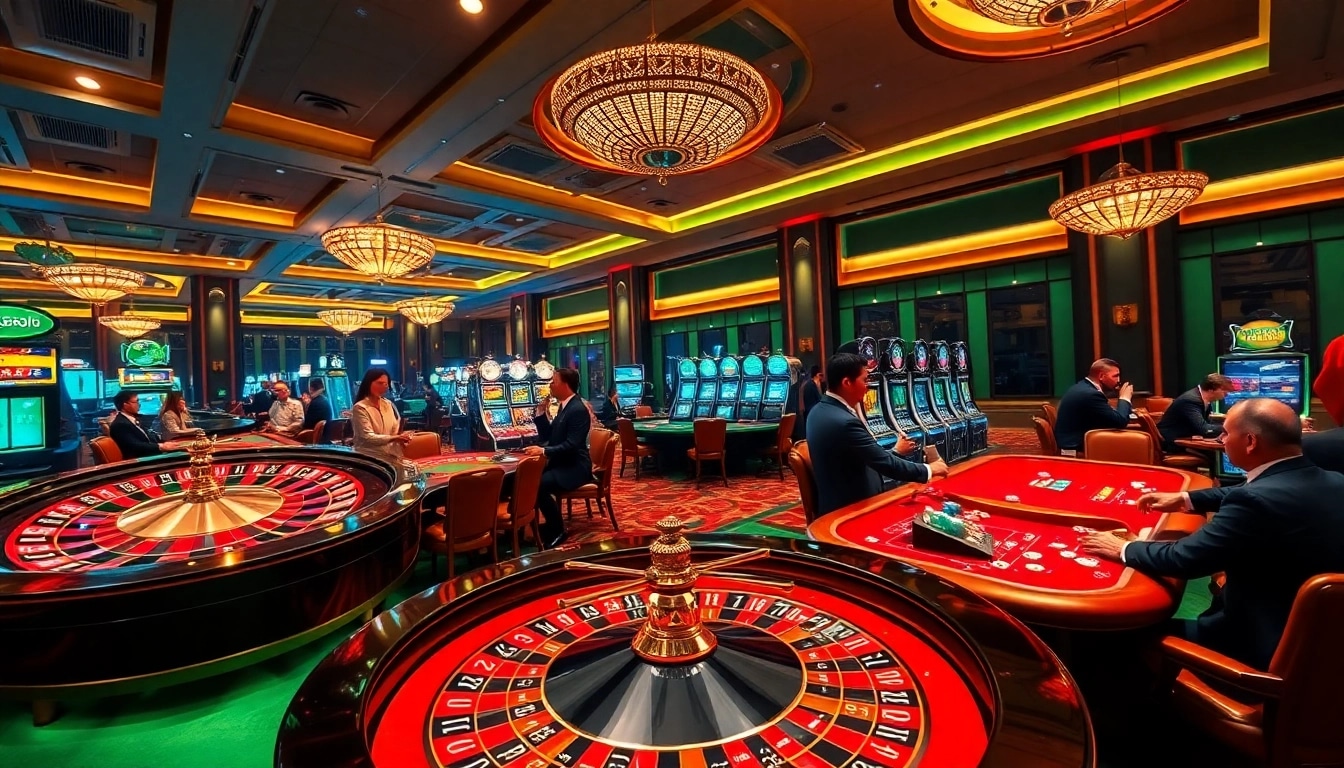 Experience the excitement of winning at https://new88.pet/ with vibrant casino tables, chips, and roulette wheels.