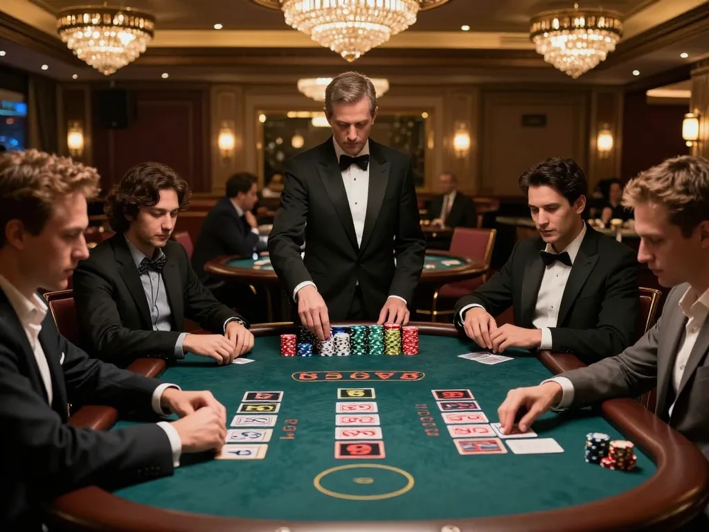 Engaged players at a blackjack table showcasing the strategic atmosphere of 45678 casino gaming experience