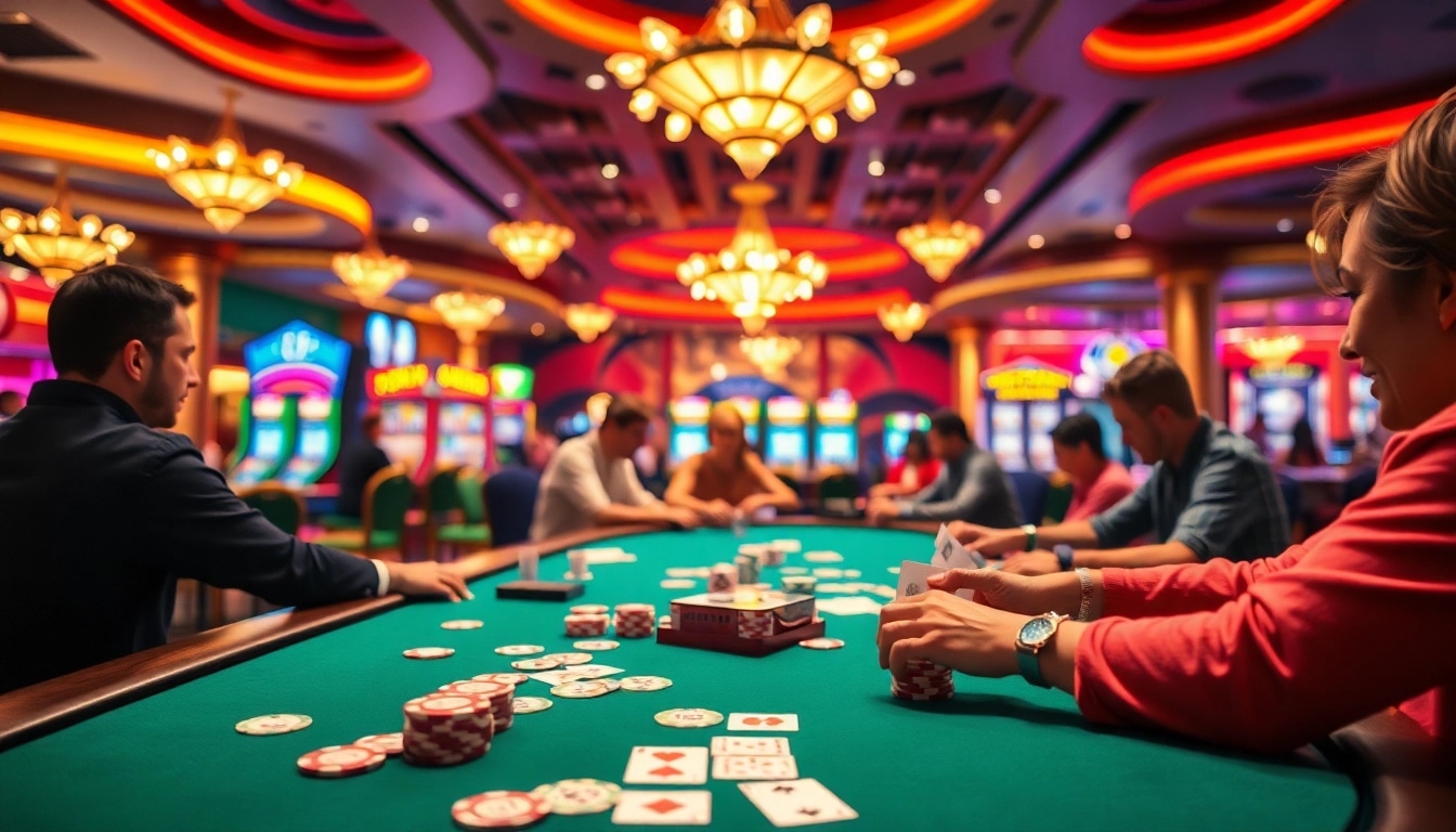 Win exciting games at Diwa777 poker table with colorful chips and thrilling atmosphere.