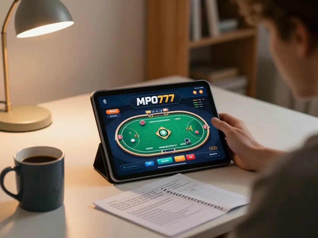 Engaging with link mpo777 for online poker strategy while enjoying a cozy home setup