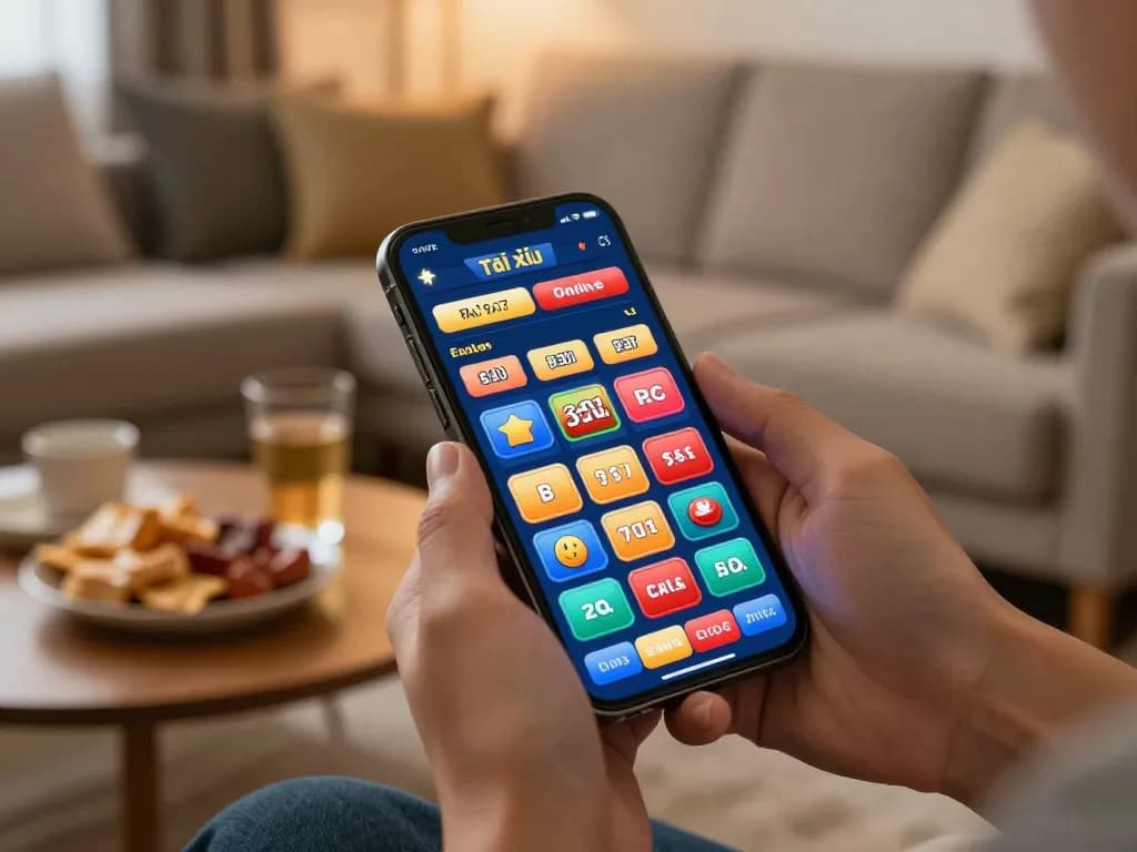 Tà i xỉu online betting in action on a mobile device, showcasing engaging gameplay and interactive features.