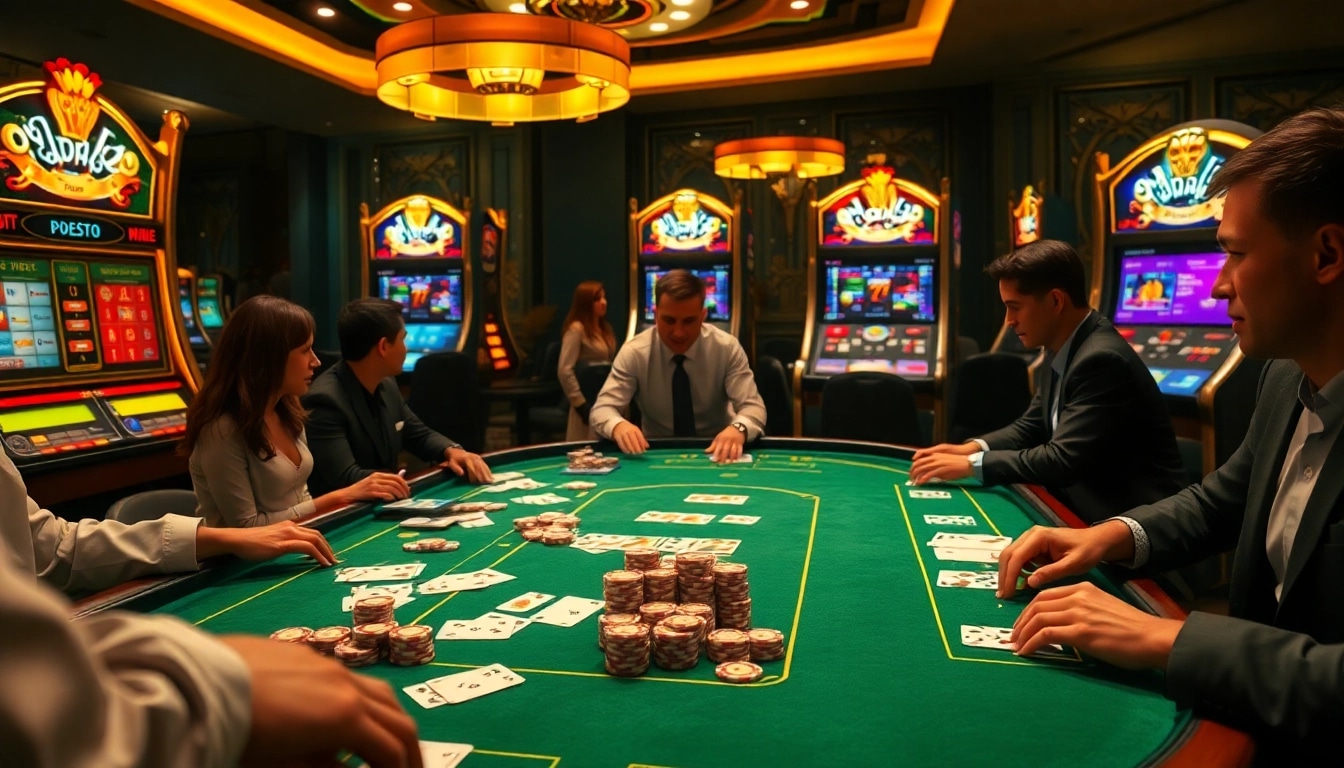 Interactive gaming scene of a 99ok online casino with players engaged in vibrant gameplay.