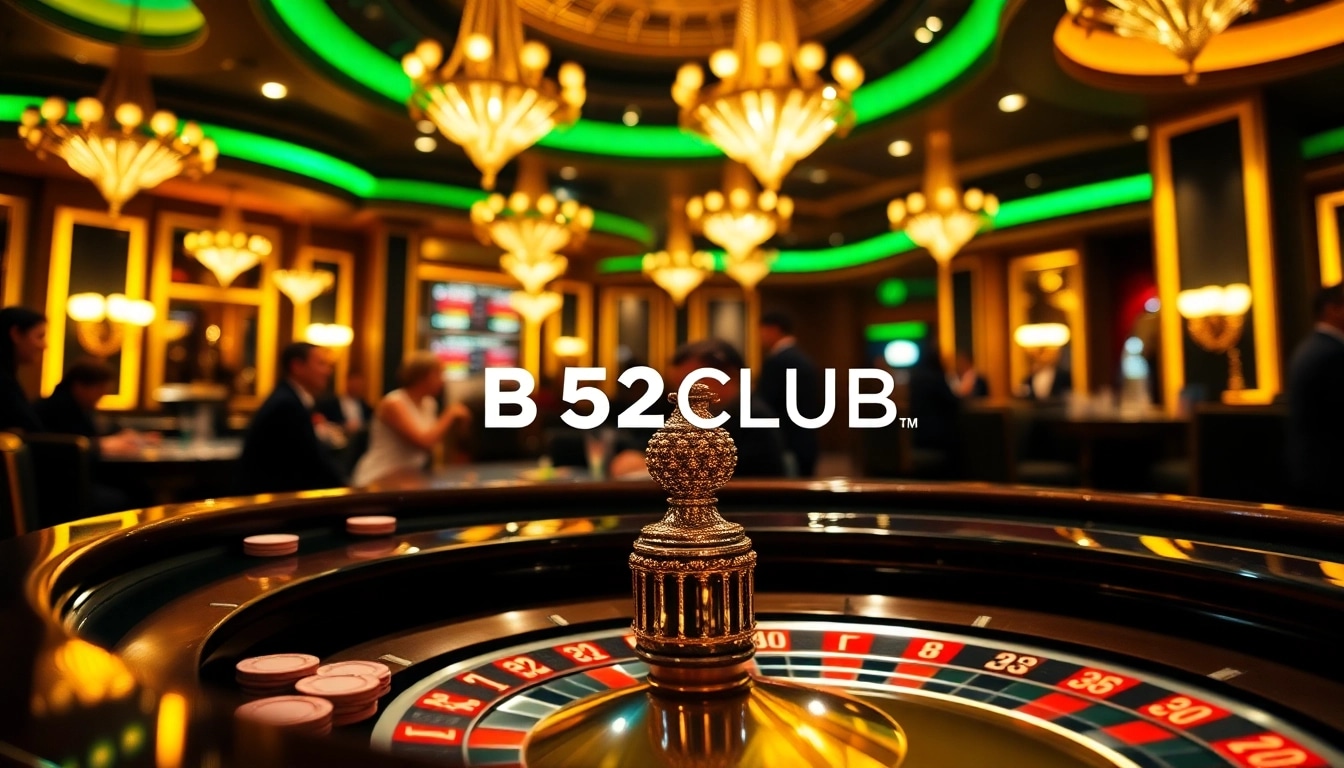 Experience the excitement of B52CLUB with players at a vibrant roulette table.