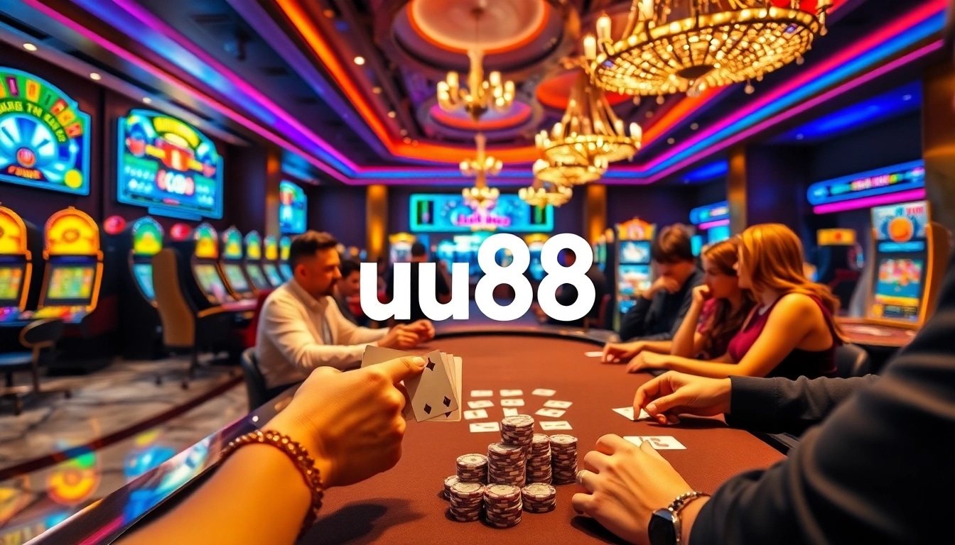 Experience thrilling gameplay at uu88 with vibrant casino games and professional poker action.
