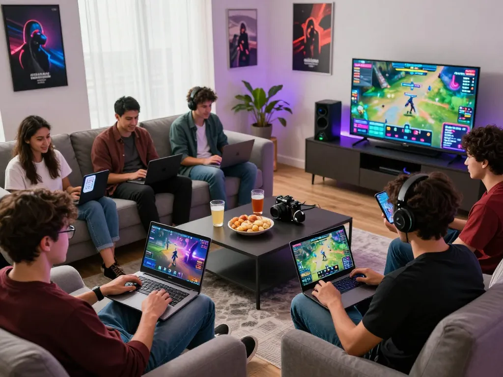 Players engaging in multiplayer gaming on fabetz88.com, showcasing dynamic interactions and vibrant atmosphere.
