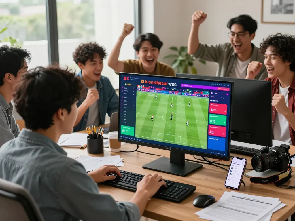 Engaging keonhacai sports betting scene with live matches, odds, and interactive discussions.