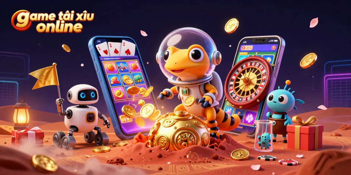 Engage with the game tài xỉu online adventure set in a golden casino on Mars.