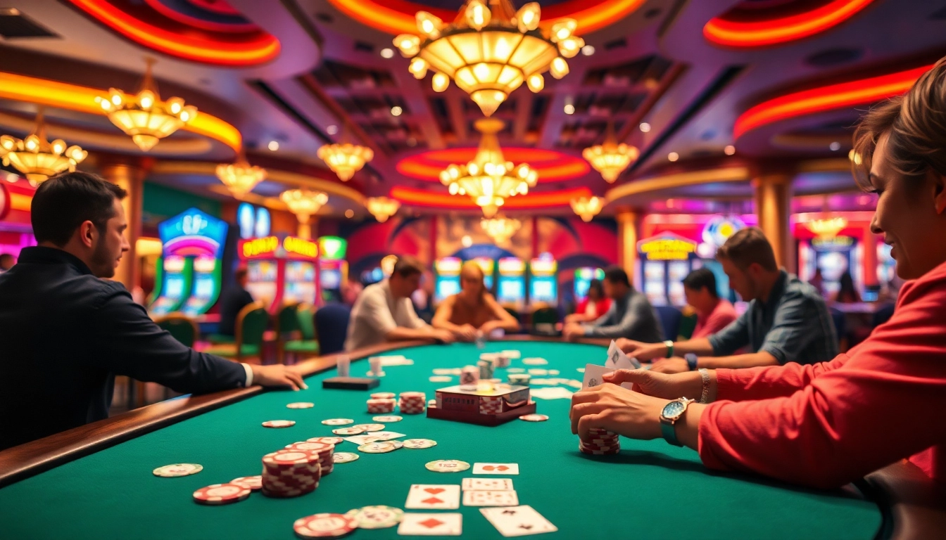 Win exciting games at Diwa777 poker table with colorful chips and thrilling atmosphere.
