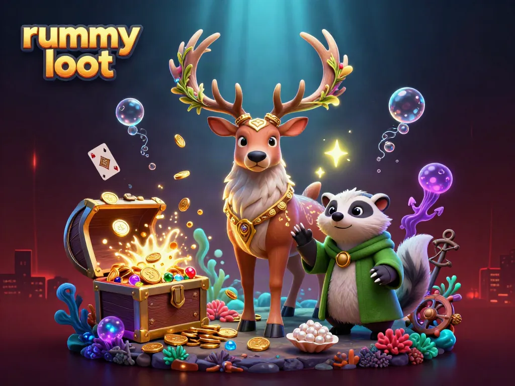 Experience the thrill of rummy loot with our illustrated characters and dynamic gameplay features.