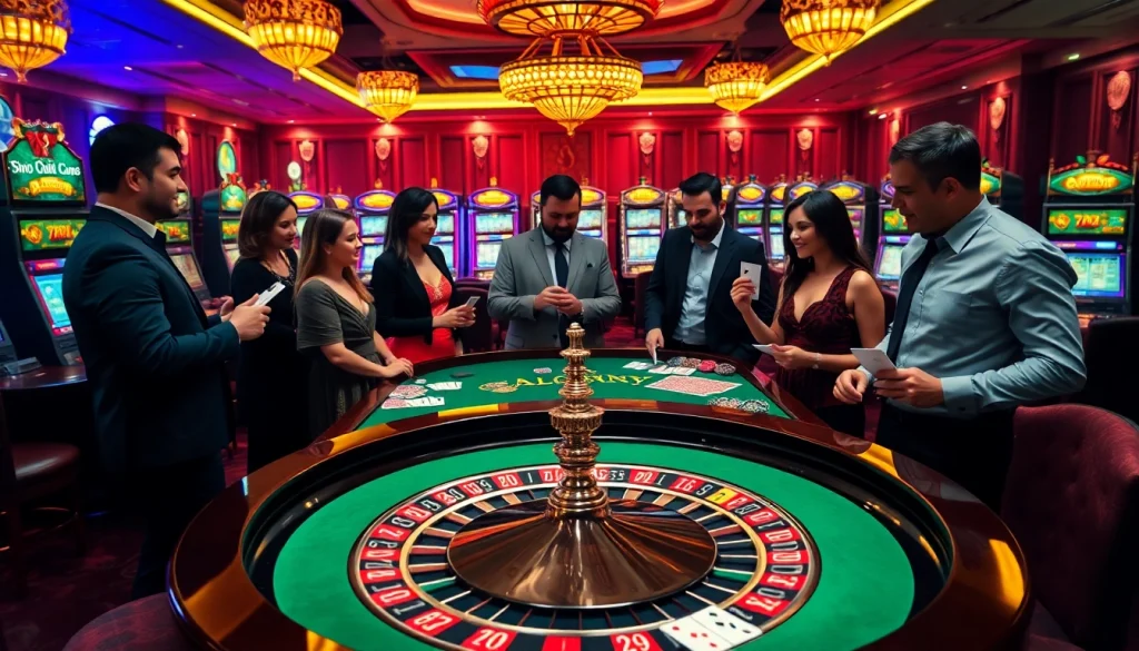 Experience the excitement of sodocasino with vibrant casino tables and engaged players.