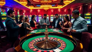 Experience the excitement of sodocasino with vibrant casino tables and engaged players.