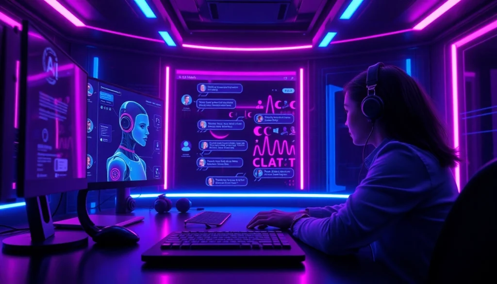 Engaging AI chat porn interface showcasing virtual interactions.