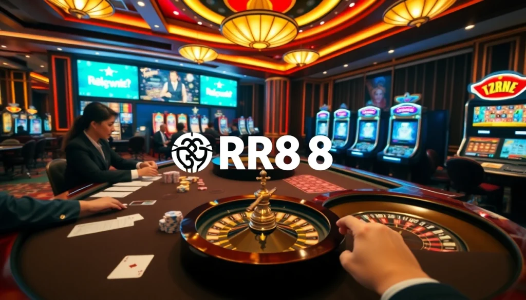 Experience thrilling gameplay at https://rr88.auction/ with vibrant poker chips and an exciting casino atmosphere.