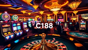 Thrilling casino action at C168 with roulette and poker excitement.