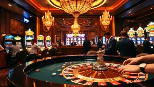 Experience thrilling gaming action at ww88 with vibrant tables, colorful chips, and excited players.