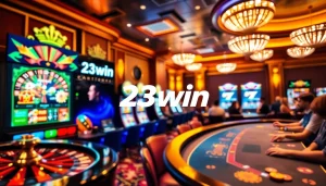 23win online casino showcasing vibrant slot machines and roulette action for eager players.
