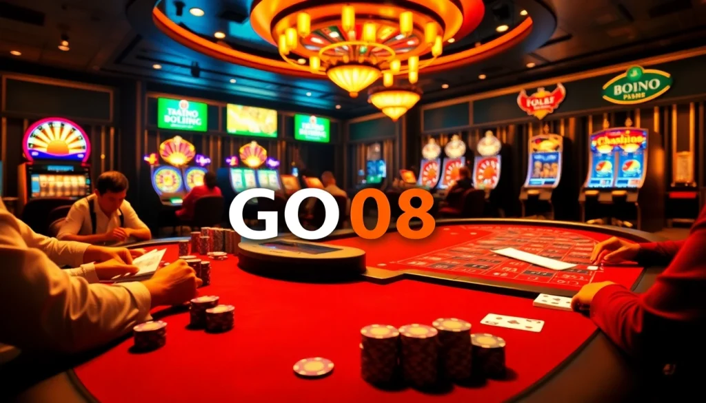 Experience the excitement of Trang Chủ GO88 with high-stakes poker tables and vibrant slot machines.