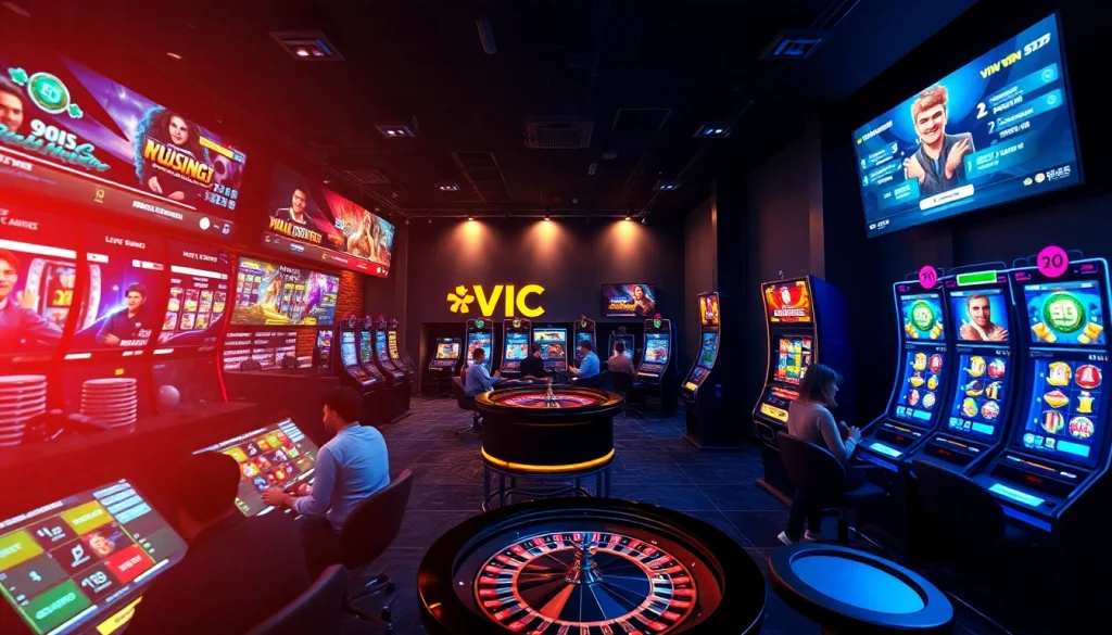 Experience the excitement of VICWIN with diverse online betting games in a dynamic casino environment.