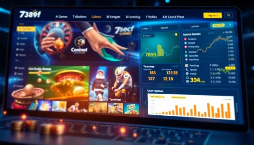 Engaging online betting interface of 789f showcasing games and user-friendly navigation.