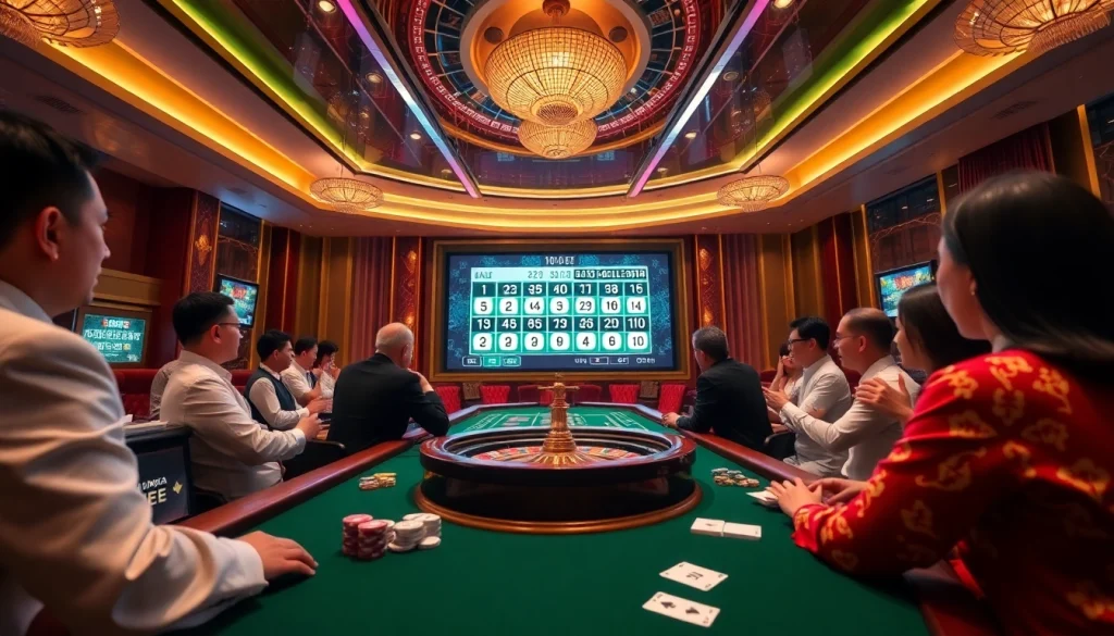Watch the Live Draw Macau event with excitement, showcasing rich casino elements and thrilling atmosphere.