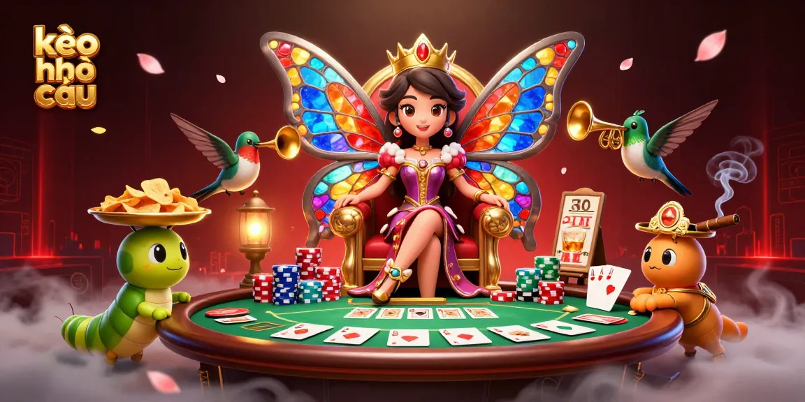 Engage with today's kèo nhà cái illustrated in a vibrant casino scene with colorful elements.